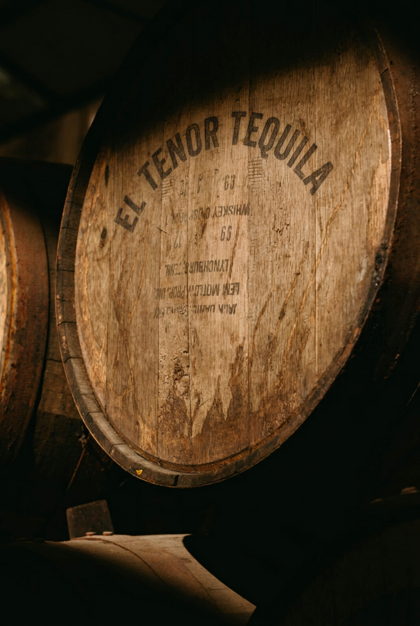 Barrels in the aging room